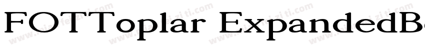 FOTToplar ExpandedBold字体转换